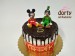Micky a Goofy drip cake